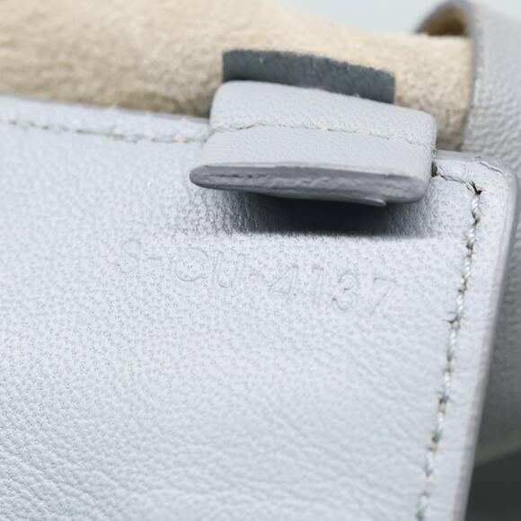 CELINE Horizontal Cabas Tote Bag Leather Light Blue - Picture 11 of 16